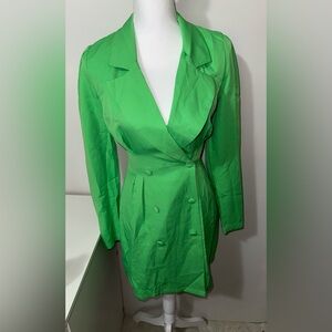 Green blazer dress